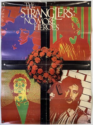 Lot 201 - THE STRANGLERS - ORIGINAL PROMOTIONAL POSTER FOR 'NO MORE HEROES'.