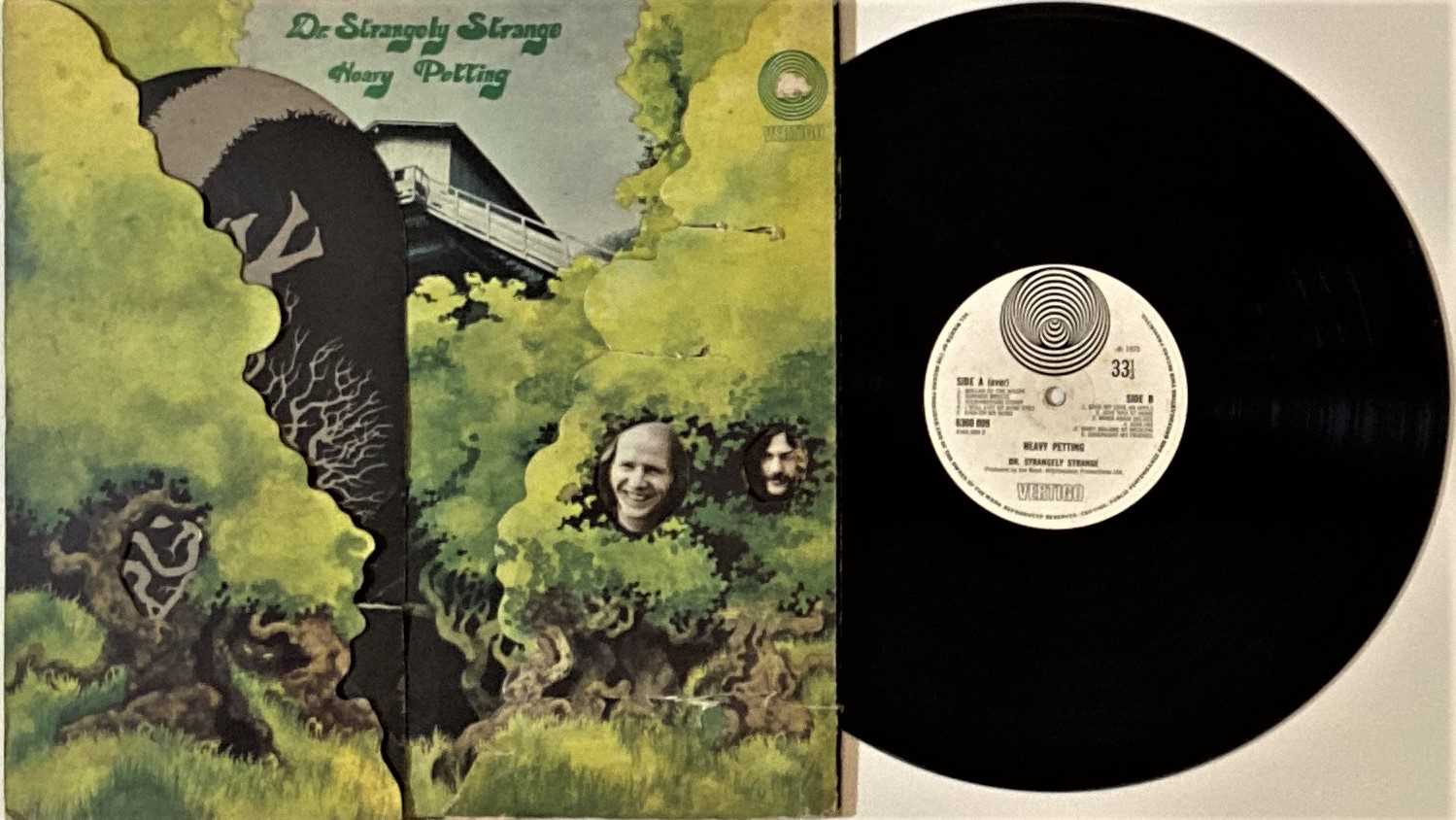 Lot 68 - DR. STRANGELY STRANGE - HEAVY PETTING LP (ORIGINAL UK MISPRINT - VERTIGO SWIRL 6360 009)