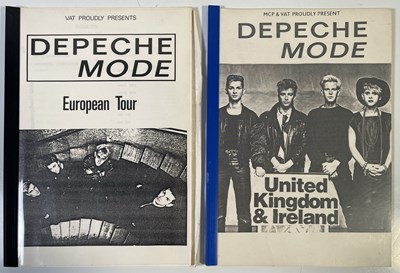 Lot 28 - DEPECHE MODE - ORIGINAL TOUR ITINERARIES.