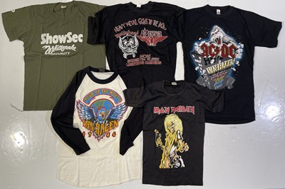 Lot 331 - ORIGINAL VINTAGE METAL T-SHIRTS INC VAN HALEN / IRON MAIDEN.