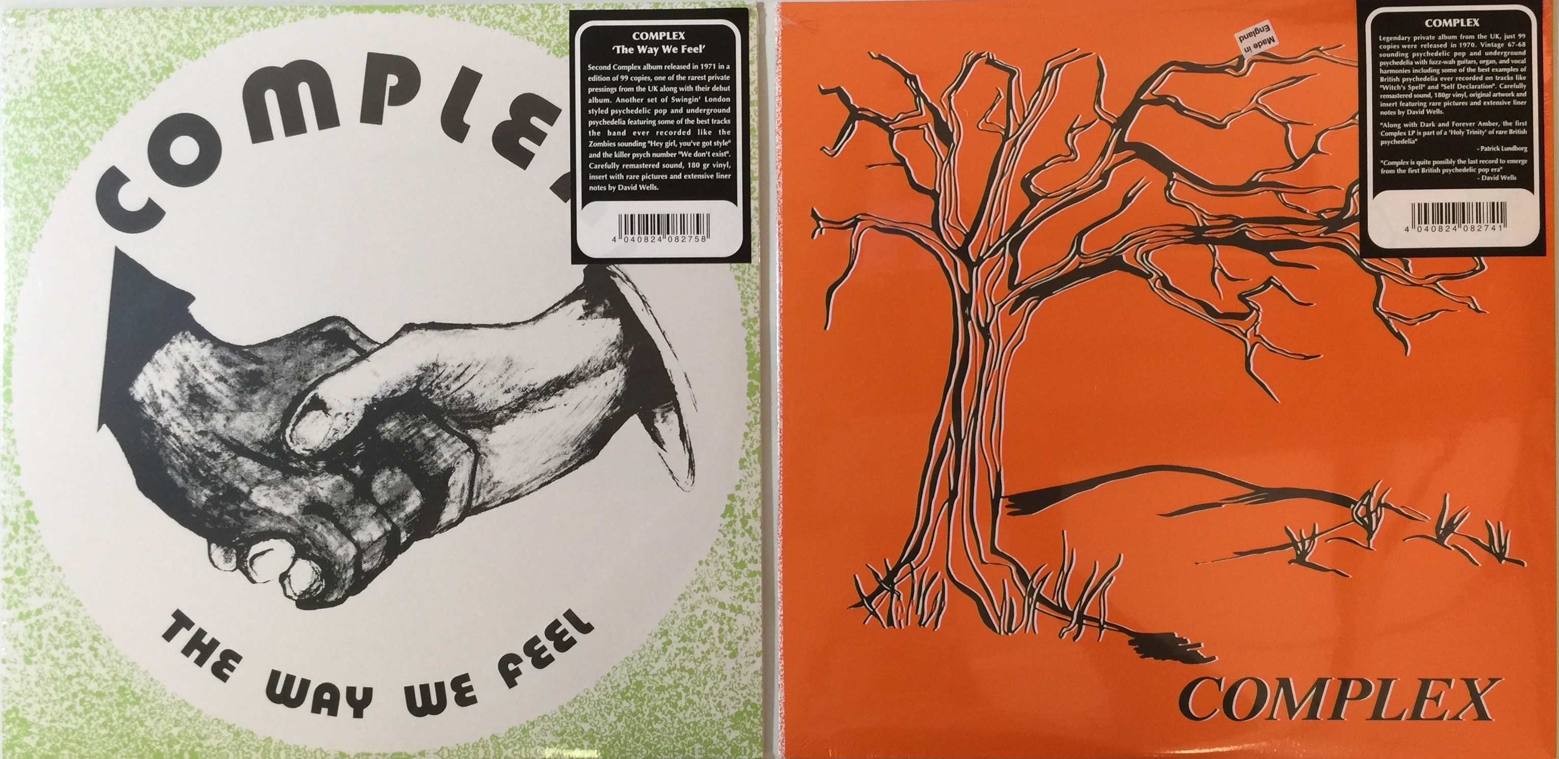 Lot 73 - COMPLEX - COMPLEX & THE WAY WE FEEL LPs