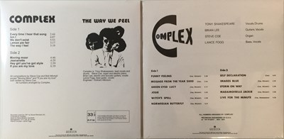 Lot 73 - COMPLEX - COMPLEX & THE WAY WE FEEL LPs (GUERSSEN REISSUES)