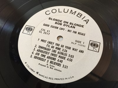 Lot 74 - BOB DYLAN - BLONDE ON BLONDE LP (ORIGINAL US PROMO MONO PRESSING - COLUMBIA C2L 41)