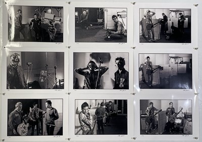 Lot 548 - THE CLASH - A FULL SET OF 17 LIMITED EDITION PHOTOGRAPHS BY PETER COOK.