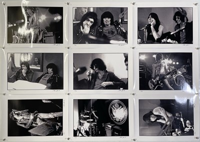 Lot 549 - PETER COOK - A FULL SET OF NINE SIGNED LIMITED EDITION PHOTOGRAPHS - THE RAMONES.