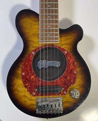 Lot 521 - OASIS - LIAM GALLAGHER PLAYED PIGNOSE GUITAR - VIDEO PROOF.