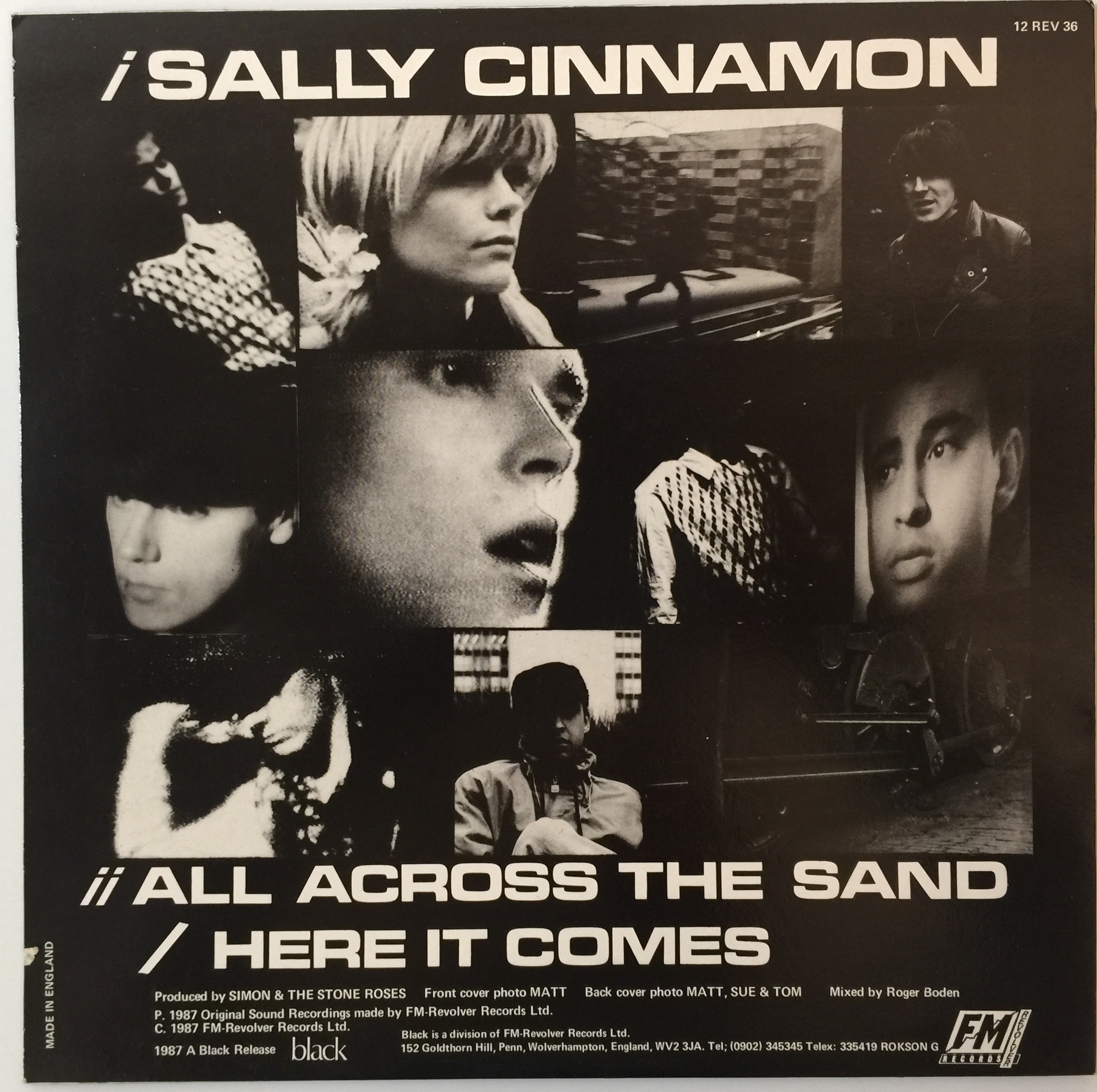 Lot 75 - THE STONE ROSES - SALLY CINNAMON 12