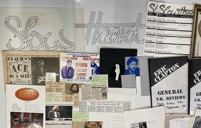 Lot 398 - ERIC CLAPTON - ORIGINAL HAND-DRAWN DESIGN FOR THE 'SLOWHAND' LOGO.