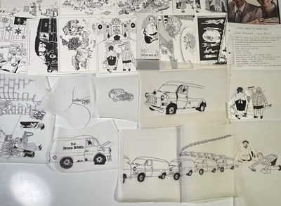Lot 400 - ERIC CLAPTON INTEREST - ORIGINAL DESIGNS AND HAND DRAWN ART FOR ROGER FORRESTER CHRISTMAS CARDS.