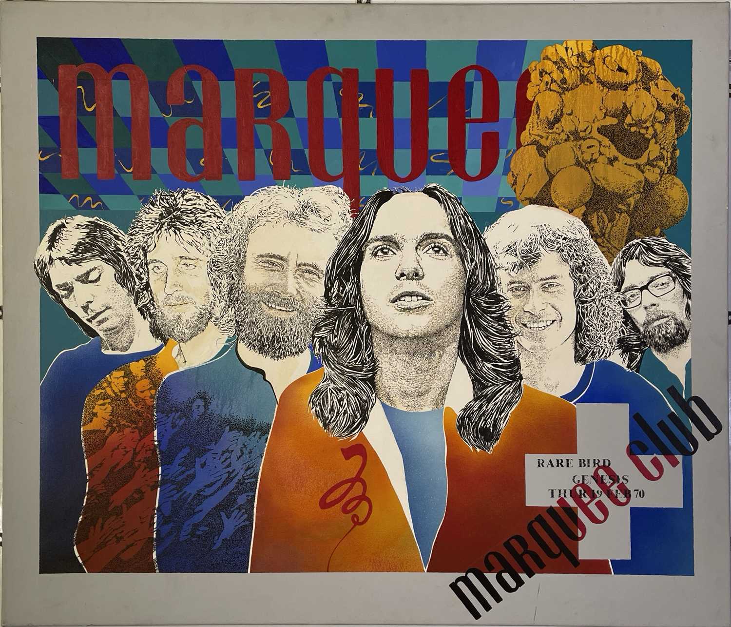 Neal Rhodes Lot 590 - THE MARQUEE CLUB - ORIGINAL GENESIS ARTWORK