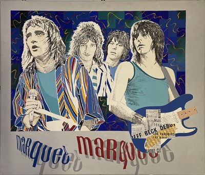 Lot 591 - THE MARQUEE CLUB - ORIGINAL ARTWORK BY BRETT RHODES-NEAL COMMISSIONED FOR THE CLUB.