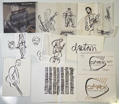 Lot 410 - ERIC CLAPTON - DESIGN MATERIALS FOR PROGRAMMES/BOOKS INC GENESIS.