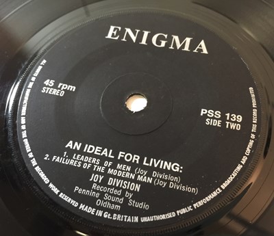 Lot 80 - JOY DIVISION - AN IDEAL FOR LIVING EP (UK ORIGINAL - ENIGMA RECORDS PSS 139)