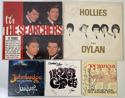 Lot 291 - ASSORTED SIGNED LPS / 7" INC HOLLIES.