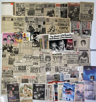 Lot 391 - THE BEATLES - LARGE COLLECTION OF MAGAZINES/NEWSPAPERS / MEMORABILIA.