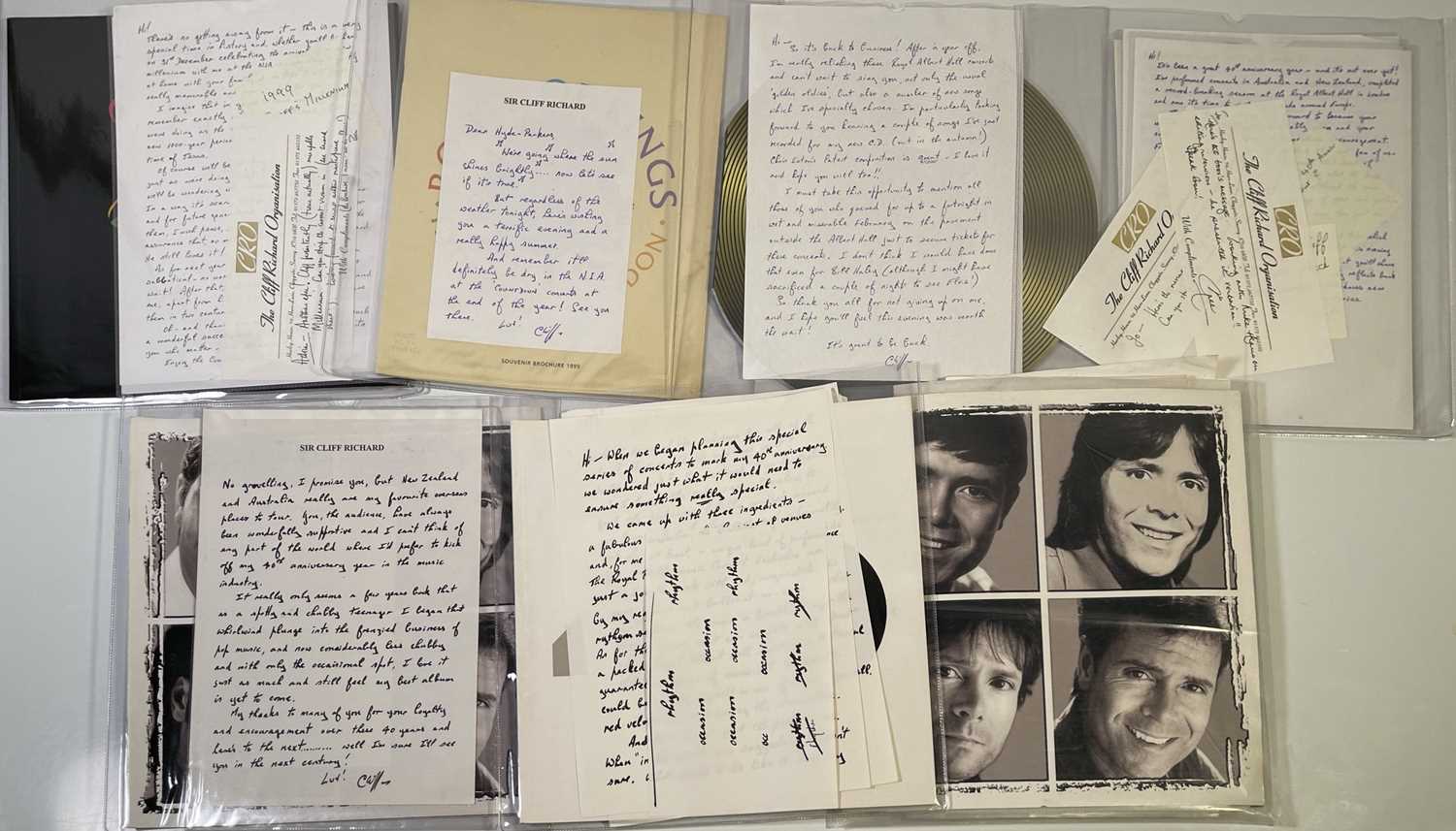 Lot 43 - CLIFF RICHARD - LARGE COLLECTION OF