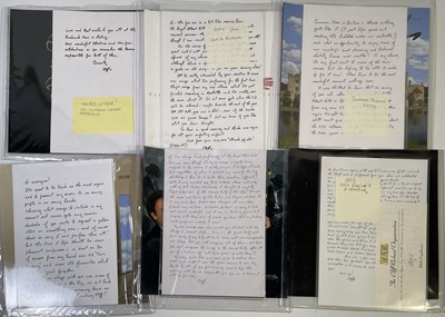 Lot 44 - CLIFF RICHARD - LARGE COLLECTION OF HANDWRITTEN LETTERS FOR USE IN PROGRAMMES.