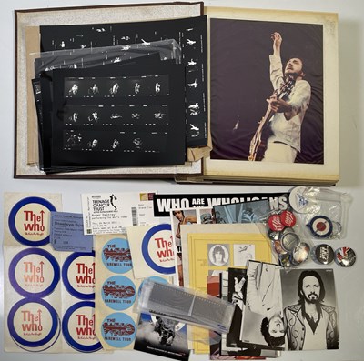 Lot 57 - THE WHO - LIVE PHOTOGRAPHS INC NEGATIVES AND CONTACT SHEETS / TICKETS / BADGES.