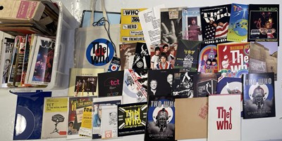 Lot 68 - THE WHO - PROGRAMMES AND MEMORABILIA COLLECTION.