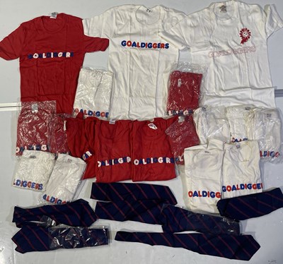 Lot 339 - ELTON JOHN - QUANTITY OF ORIGINAL PROMOTIONAL CLOTHING FOR 'GOALDIGGERS SONG'.