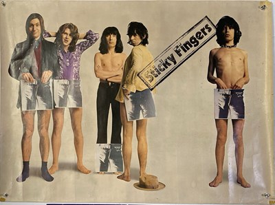 Lot 224 - THE ROLLING STONES - ORIGINAL STICKY FINGERS PROMOTIONAL POSTER.