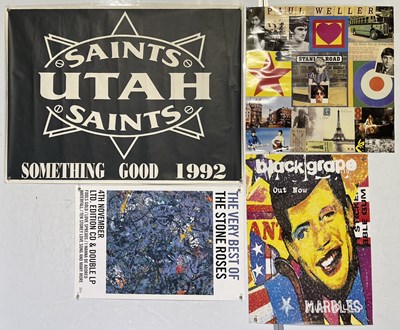 Lot 230 - 1990S POSTERS INC BLACK GRAPE / STONE ROSES.