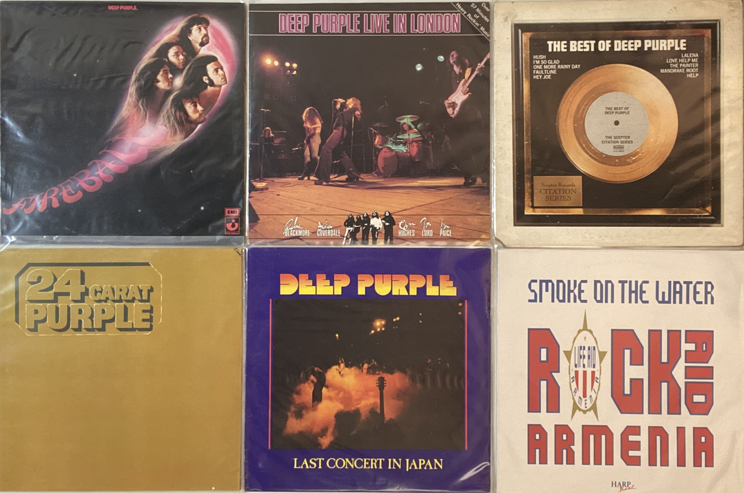 Lot 820 - DEEP PURPLE - LP COLLECTION