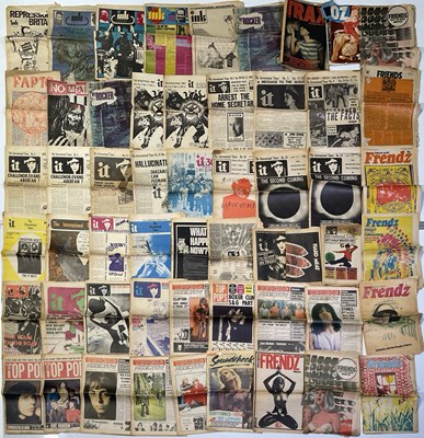 Lot 100 - 1960S/70S COUNTER CULTURE AND MUSIC MAGAZINES INC INTERNATIONAL TIMES.