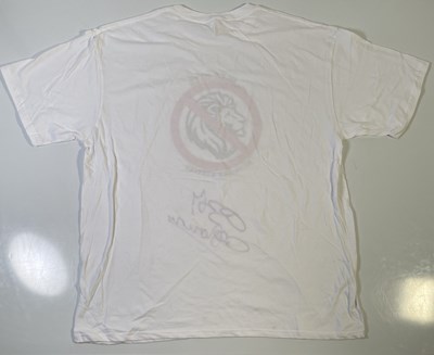 Lot 295 - BLACK SABBATH INTEREST -- OZZY OSBOURNE SIGNED CHARITY T-SHIRT.