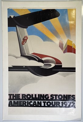 Lot 259 - THE ROLLING STONES - ORIGINAL 1972 JOHN PASCHE DESIGNED TOUR POSTER.