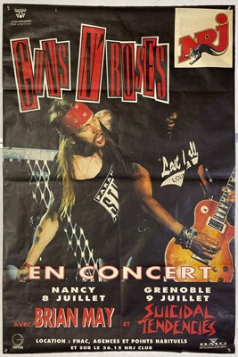 Lot 239 - GUNS N ROSES - ORIGINAL 1993 CONCERT POSTER.