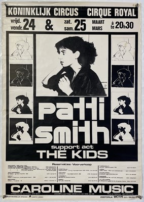 Lot 240 - PATTI SMITH - ORIGINAL 1978 CONCERT POSTER.