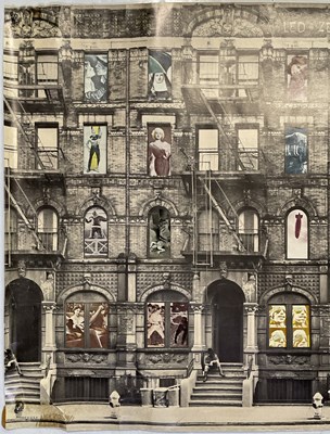 Lot 360 - LED ZEPPELIN - ORIGINAL SWAN SONG PROMOTIONAL POSTER FOR 'PHYSICAL GRAFFITI'.