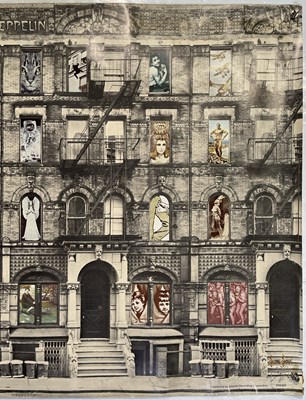 Lot 360 - LED ZEPPELIN - ORIGINAL SWAN SONG PROMOTIONAL POSTER FOR 'PHYSICAL GRAFFITI'.