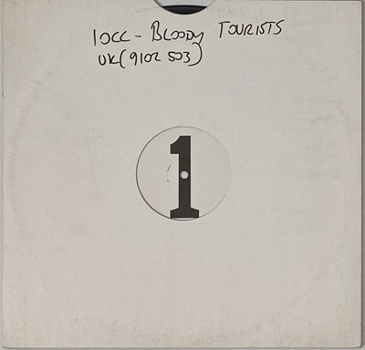 Lot 1281 - 10CC - BLOODY TOURISTS LP (ORIGINAL UK WHITE LABEL TEST PRESSING - MERCURY 9102 503)O