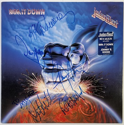 Lot 309 - JUDAS PRIEST - FULLY SIGNED LP.