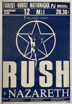 Lot 241 - RUSH - ORIGINAL AND RARE 1983 CONCERT POSTER.