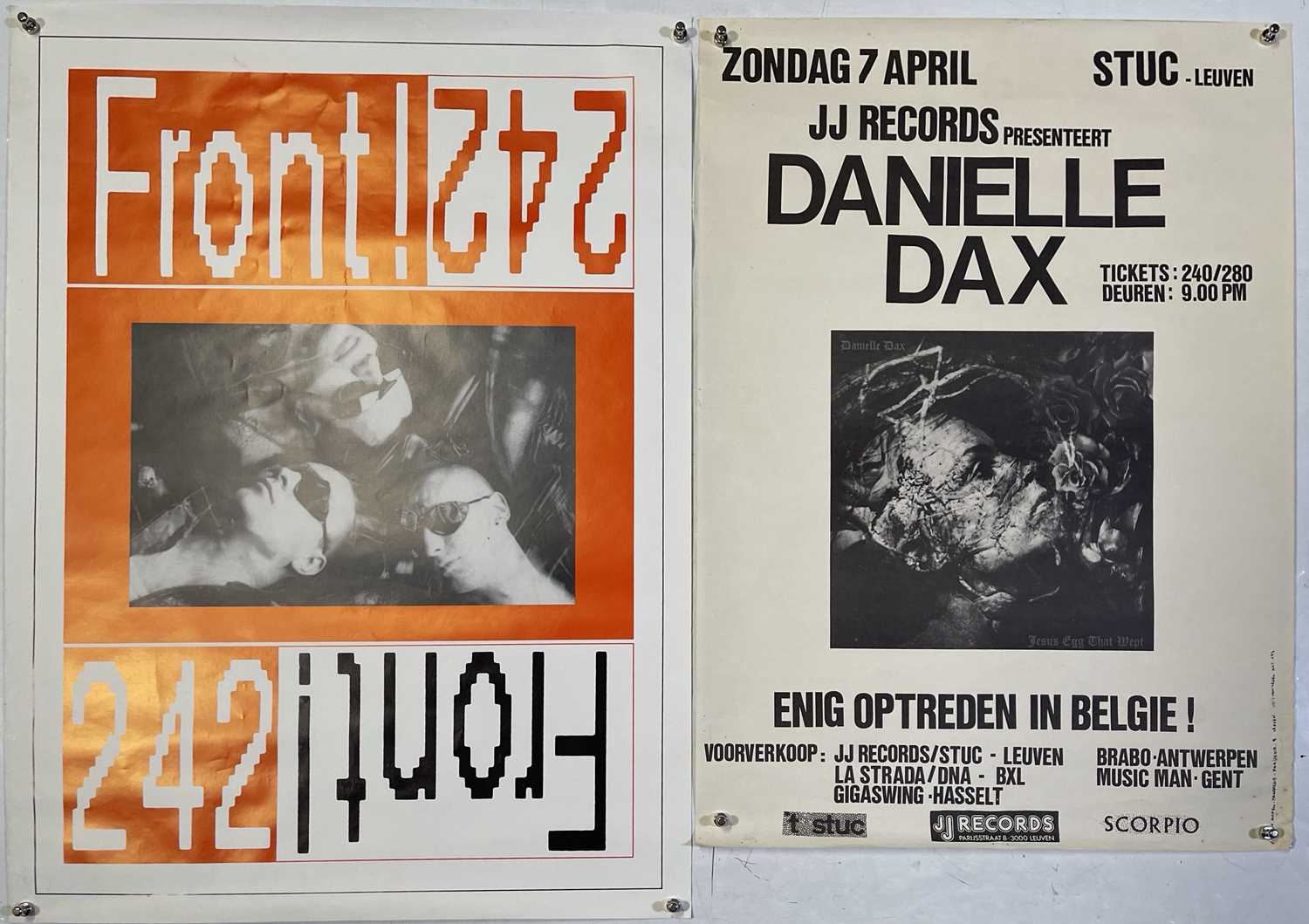 Lot 258 - DANIELLE DAX / FRONT 242 POSTERS.