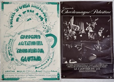 Lot 242 - POSTERS INC CHARLEMAGNE PALESTINE / AGITATION FREE.