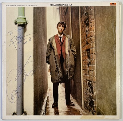 Lot 310 - THE WHO - QUADROPHENIA LP SIGNED BY PETE TOWNSHEND AND ROGER DALTREY.