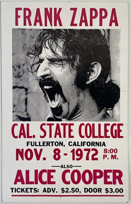 Lot 257 - FRANK ZAPPA - PAIR OF REPRODUCTION POSTERS.