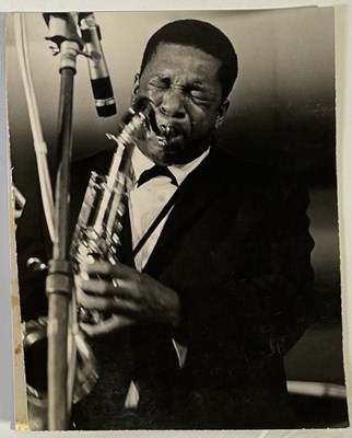 Lot 173 - JAZZ INTEREST - ORIGINAL JP LELOIR PHOTOGRAPH OF JOHN COLTRANE.