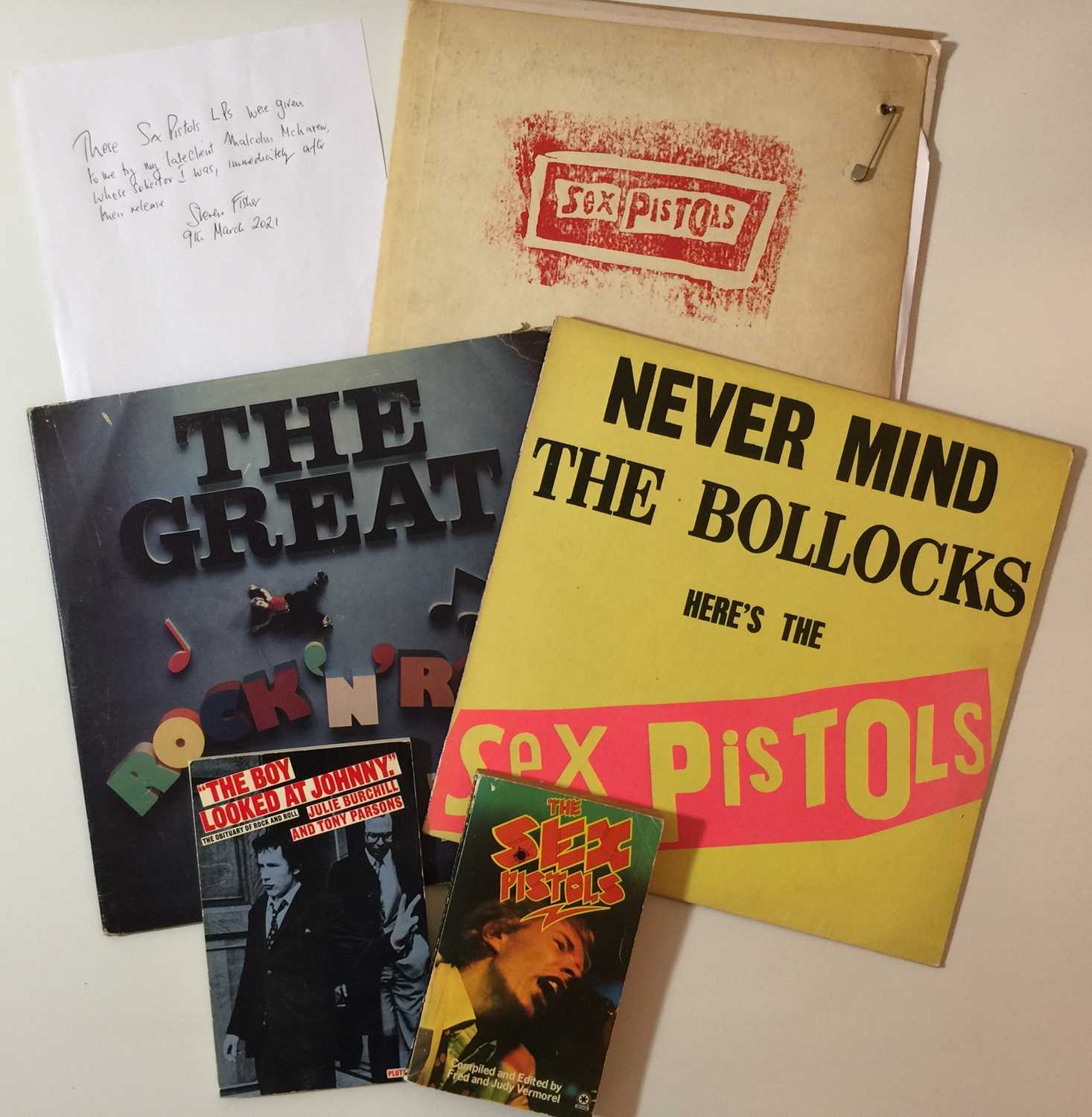 Lot 978 - SEX PISTOLS - LPs & BOOKS (AS OWNED BY