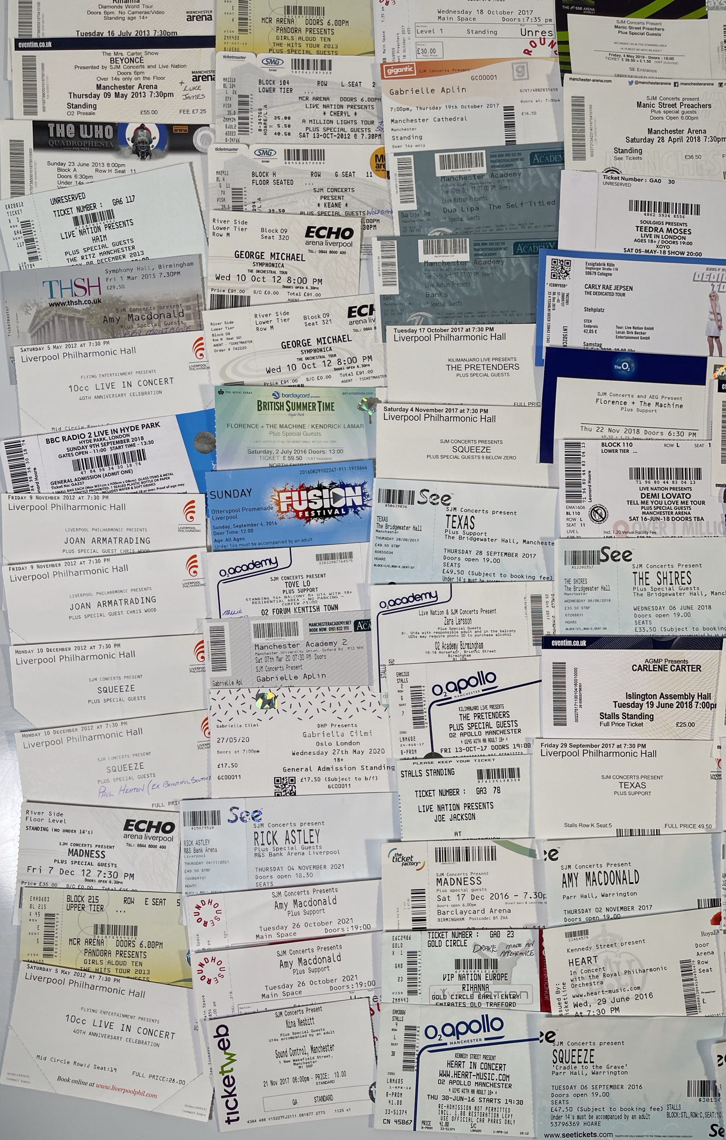 Multiple Stubs Ticket Lot 114 - LARGE COLLECTION OF TICKETS AND STUBS