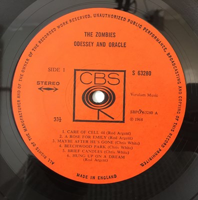 Lot 168 - THE ZOMBIES - ODESSEY AND ORACLE LP (S 63280 - UK STEREO ORIGINAL)