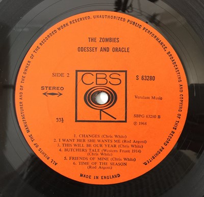Lot 168 - THE ZOMBIES - ODESSEY AND ORACLE LP (S 63280 - UK STEREO ORIGINAL)