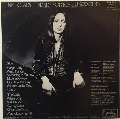 Lot 100 - MANDY MORTON AND SPRIGUNS - MAGIC LADY LP (ORIGINAL UK PRESSING - BANSHEE RECORDS BAN 1011)