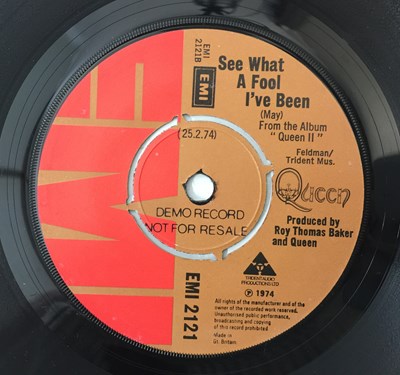 Lot 262 - QUEEN - SEVEN SEAS OF RHYE C/W SEE WHAT A FOOL I'VE BEEN 7" (DEMO - EMI 2121)