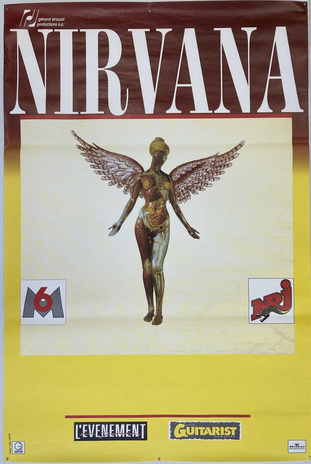 Lot 303 - NIRVANA FRENCH BLANK CONCERT POSTER.