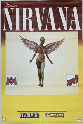 Lot 303 - NIRVANA FRENCH BLANK CONCERT POSTER.